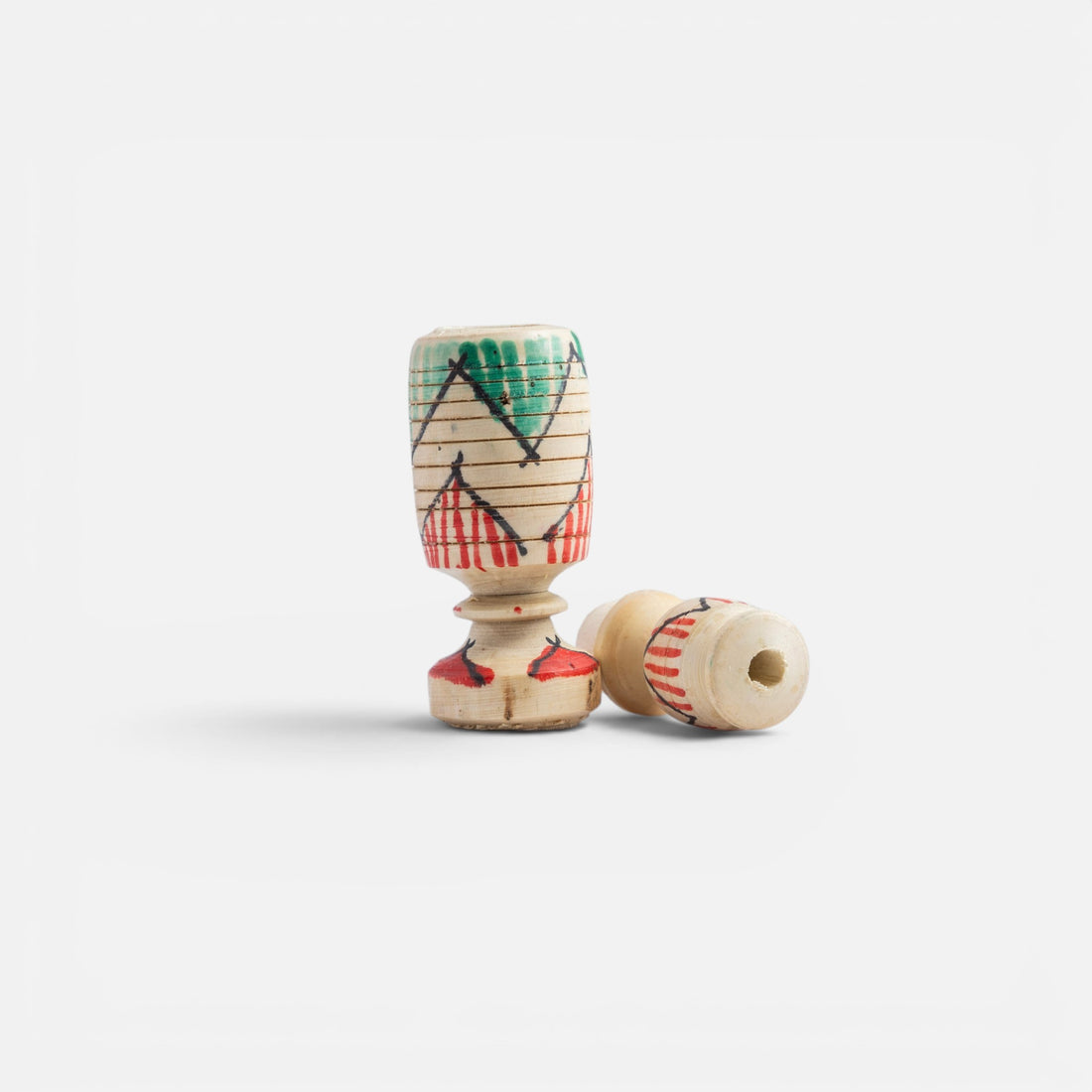 Moroccan Hand Wooden Kohl Holder 
