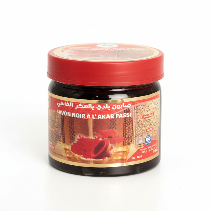 Moroccan Black Soap with Aker Fassi