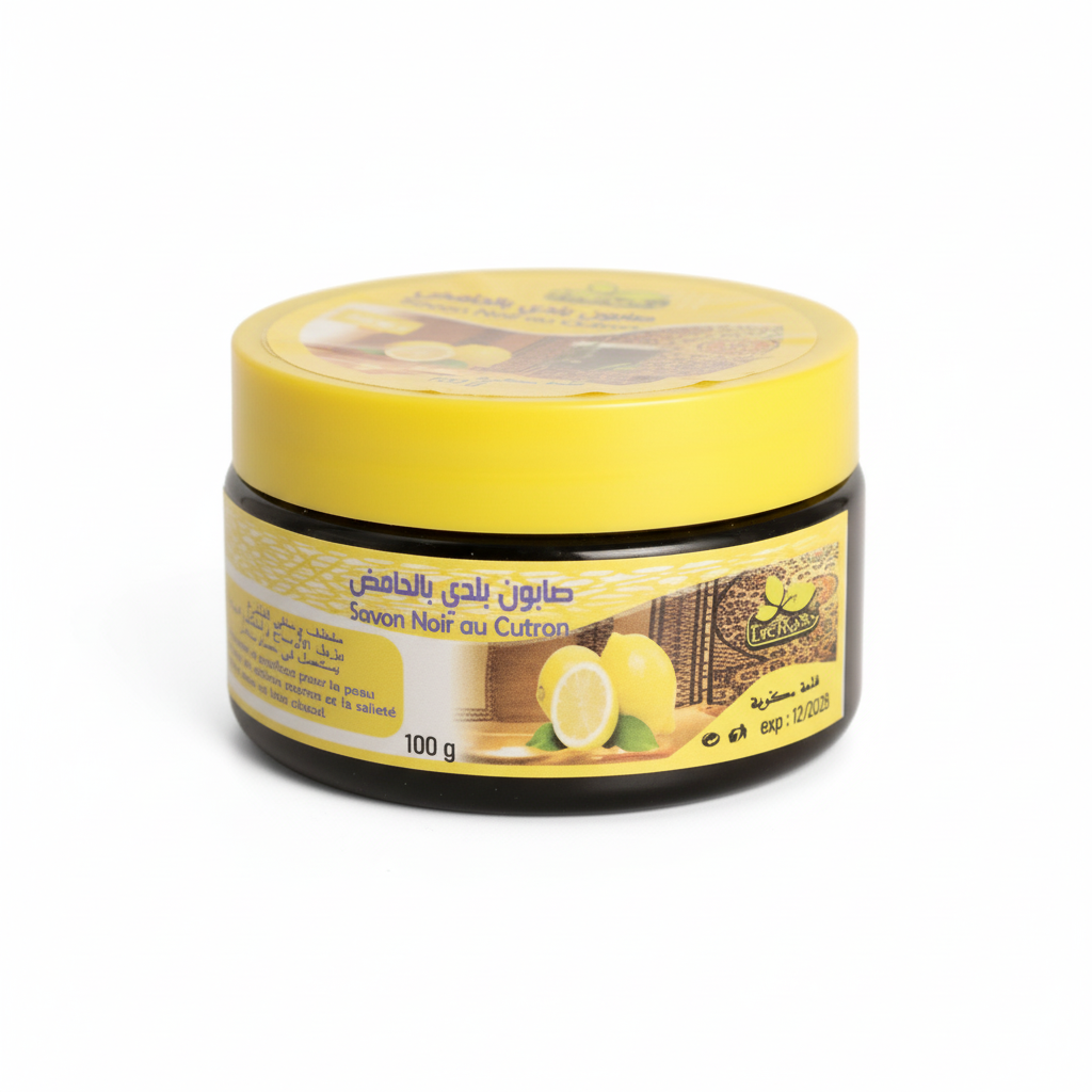 Moroccan Black Soap with Lemon 