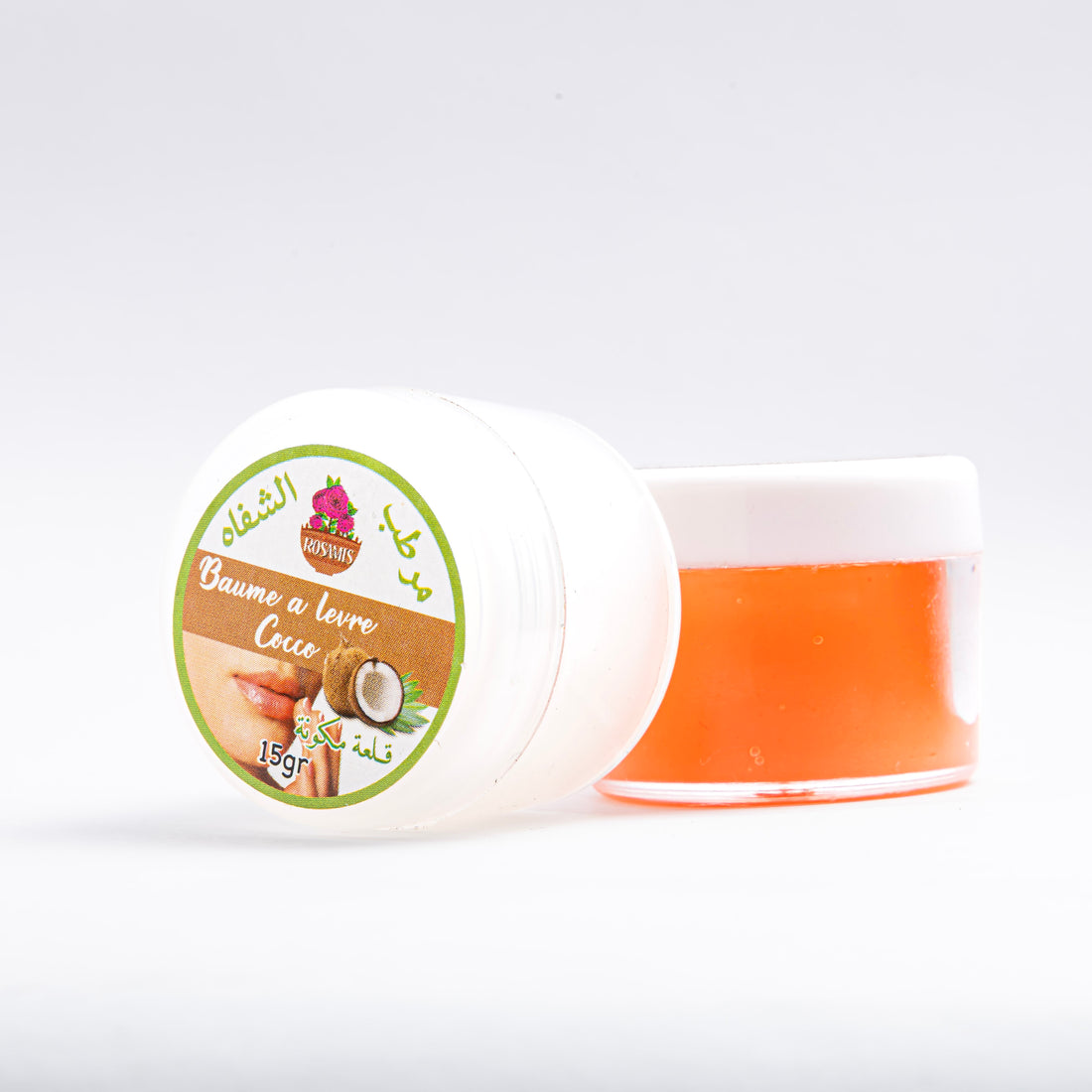 Moroccan Rosamis Coconut Lip Balm 15g - Deep Hydration & Repair