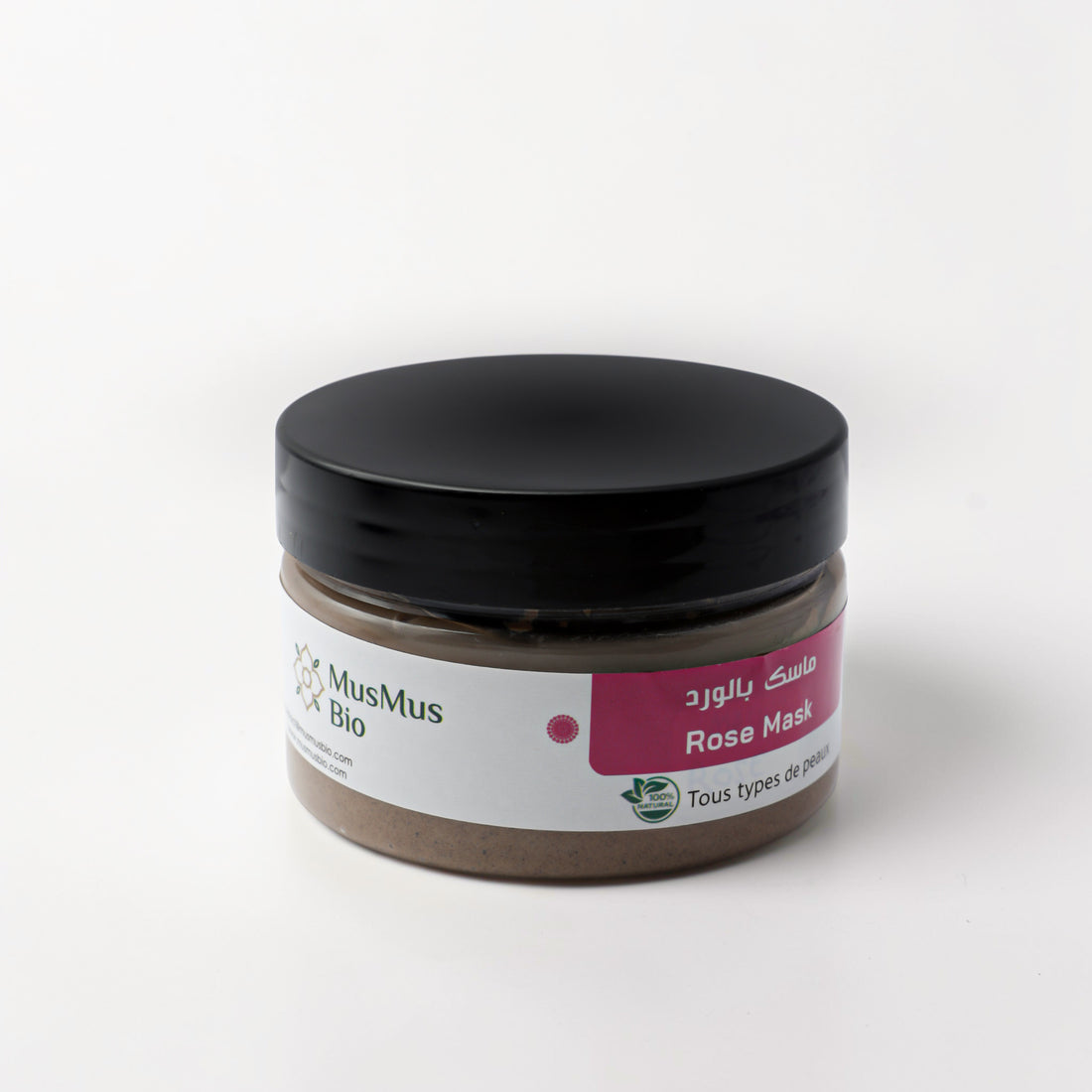 MusMus Bio Rose Face Mask – Natural Moroccan Clay
