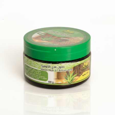 Moroccan Black Soap with Aloe Vera – Soothing & Hydrating Beldi Cleanser