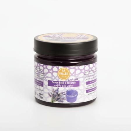Lavender Moroccan Black Soap – Natural Beldi Cleanser