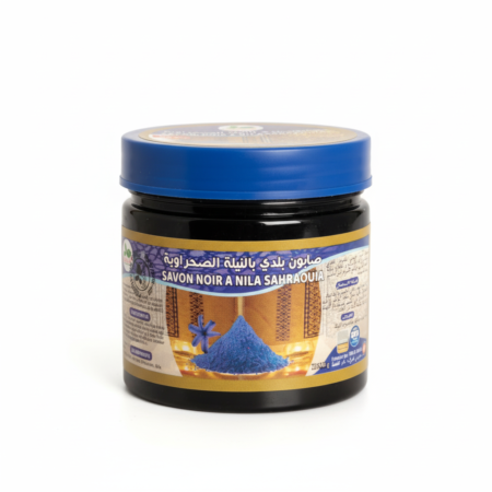 Moroccan Black Soap with Sahrawi Nila – Deep-Cleansing Natural Skincare