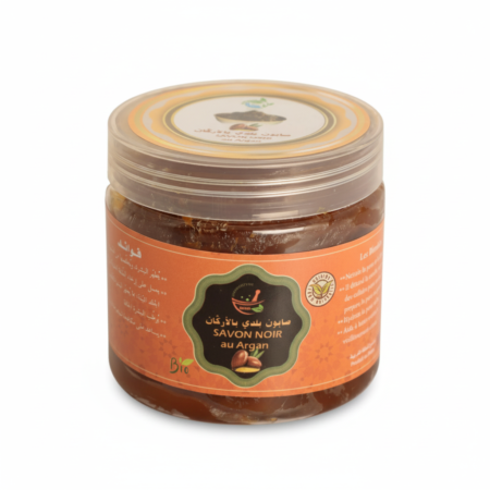 Moroccan Black Soap with Argan Oil – Nourishing & Hydrating Beldi Cleanser